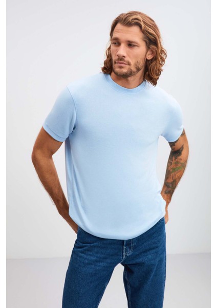 Valley Relaxed Regular Mavi T-Shirt fırsatları