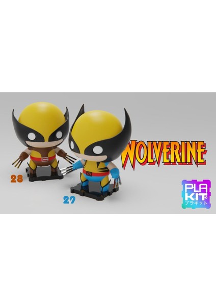 Marvel Classics Wolverine Ikili Paket! 90'lar ve Retro [güncellendi] (Sadece Plastik Aparattır!!!) 3D