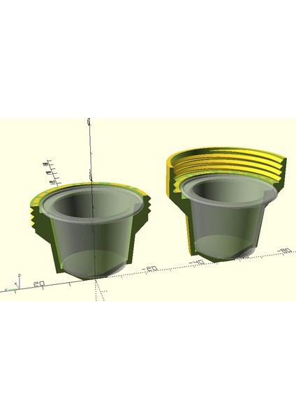 Nespresso Iki Kapsül Kasası (Sadece Plastik Aparattır!!!) 3D indirimleri