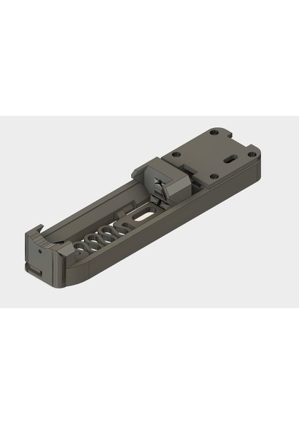 18650 Pil Şarj Cihazı - Entegre Yay Tutucu Mikro USB (Sadece Plastik Aparattır!!!) 3D