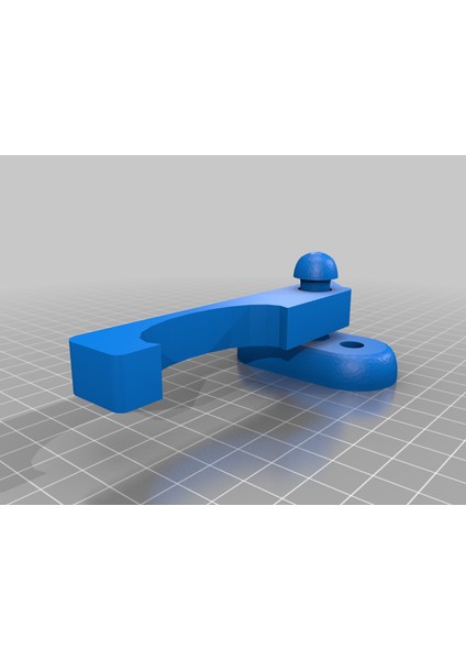 Dolap Düğmesi Veya Saplı Mandal (Sadece Plastik Aparattır!!!) 3D