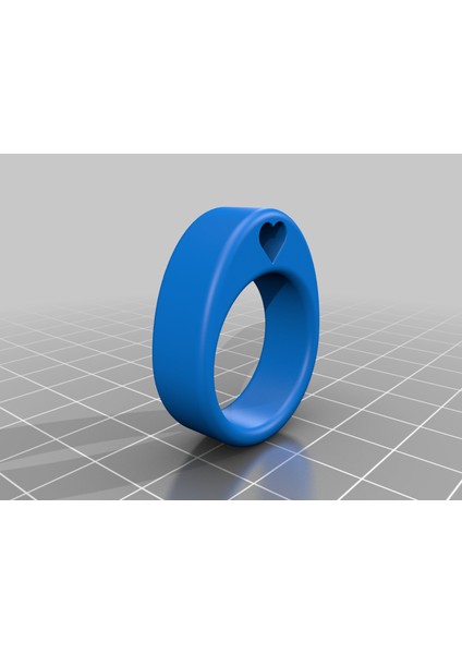 Kalp Aşk Yüzüğü (Sadece Plastik Aparattır) 3D fırsatları