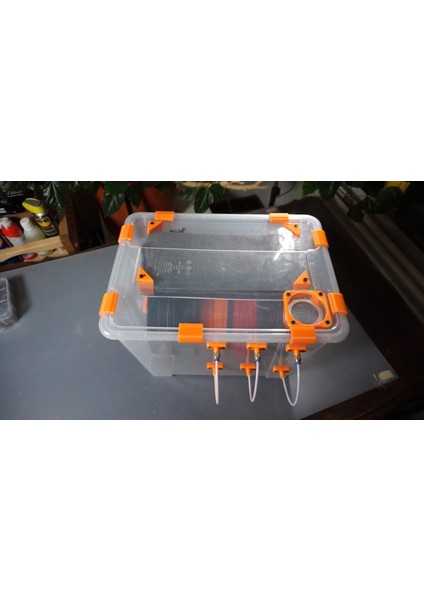 4 Braket Montaj Sistemi Bir Ikea Samla Kutusu Kapağının Altına Bir Silika Jel Torbası Koymak Için (Sadece Plastik Aparattır!!!) 3D fiyatları