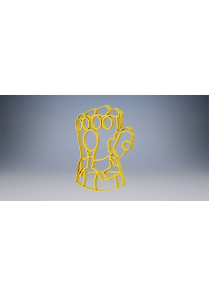 Infinity Gauntlet Kurabiyeleri (Sadece Plastik Aparattır!!!) 3D