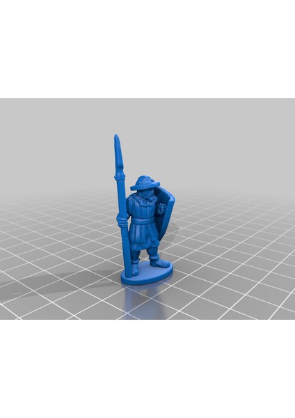 Orta Çağ Milis Karışımı (28 Mm) (Sadece Plastik Aparattır!!!) 3D