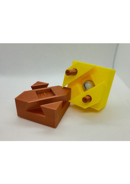 Dovetailed Kutu Bulmaca, Küp Bulmaca (Sadece Plastik Aparattır) 3D