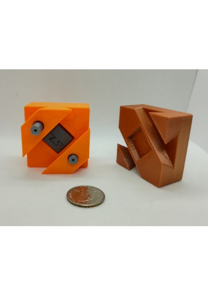 Dovetailed Kutu Bulmaca, Küp Bulmaca (Sadece Plastik Aparattır) 3D modelleri