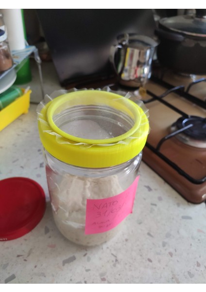 Sourdough Starter Için Mason Kavanoz Kapağı (Sadece Plastik Aparattır) 3D indirimleri