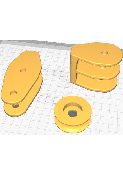 Kasnak Seti (Sadece Plastik Aparattır) 3D