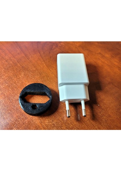 Outlet Ab Küçük Fişi Büyük Fiş Dönüştürücüye (Sadece Plastik Aparattır) 3D