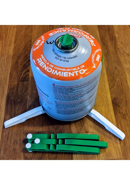 Pim Bağlantı Elemanları ve Kapak ile Izobütan Kamp Sobası Standı (Sadece Plastik Aparattır) 3D modelleri