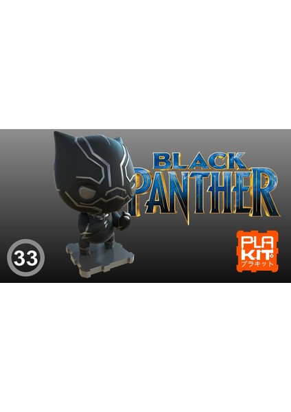 Kara Panter (Iç Savaş Kıyafeti) (Sadece Plastik Aparattır) 3D