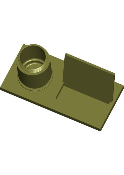 40MM El Bombası Kartviziti (Genişletilebilir) (Sadece Plastik Aparattır!!!) 3D