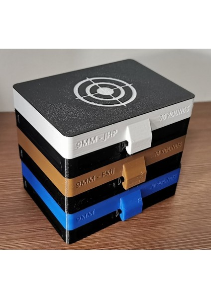 9mm Cephane Kılıfı (Field Box ve Silah Kılıfına Uygun) (Sadece Plastik Aparattır!!!) 3D