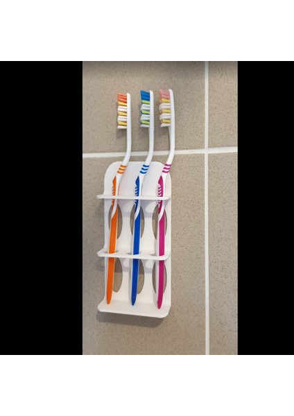 1 Ila 6 Fırça Diş Fırçaları Için Tutucular (Sadece Plastik Aparattır!!!) 3D