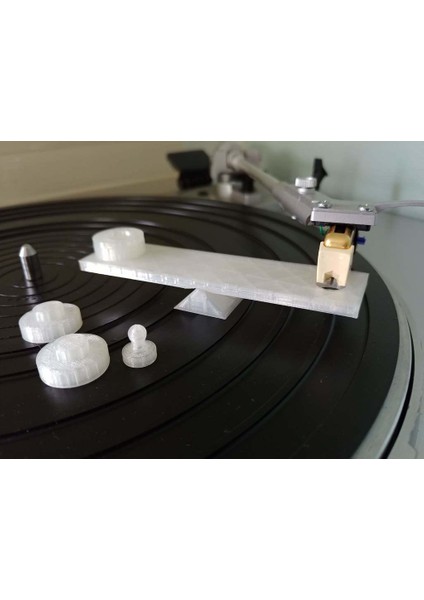 Turntable Tonearm Izleme Kuvvetleri Ölçeği (Sadece Plastik Aparattır!!!) 3D