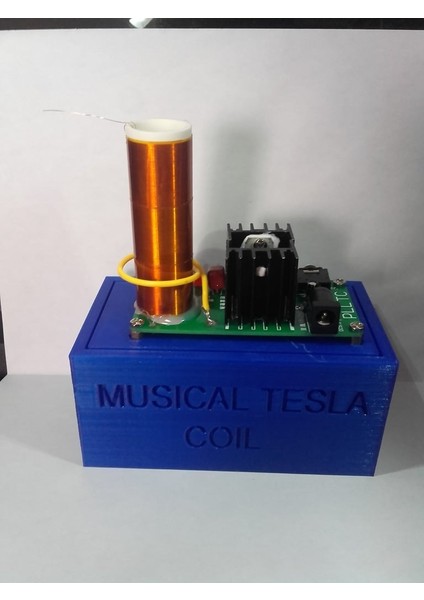 Müzikal Tesla Bobin Kutusu (Plastik Aparattır!!!) 3D