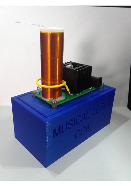 Müzikal Tesla Bobin Kutusu (Plastik Aparattır!!!) 3D fırsatları