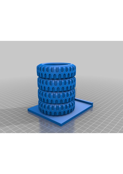 Lastik Yığın Kalem Kupası Kartvizat Tutucu (Sadece Plastik Aparattır!!!) 3D modelleri