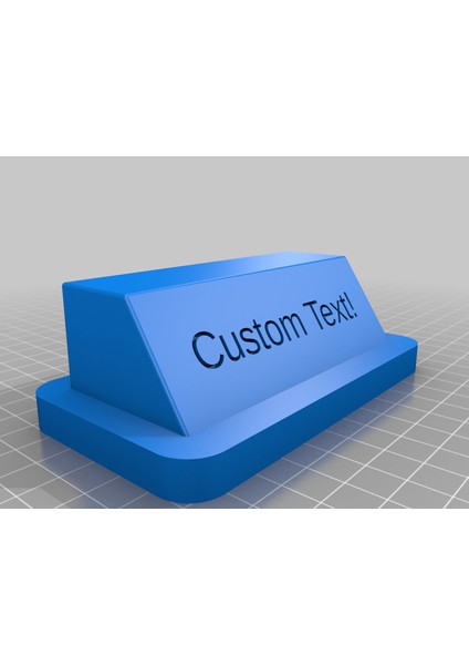 Özel Masaüstü Plaket (Sadece Plastik Aparattır!!!) 3D