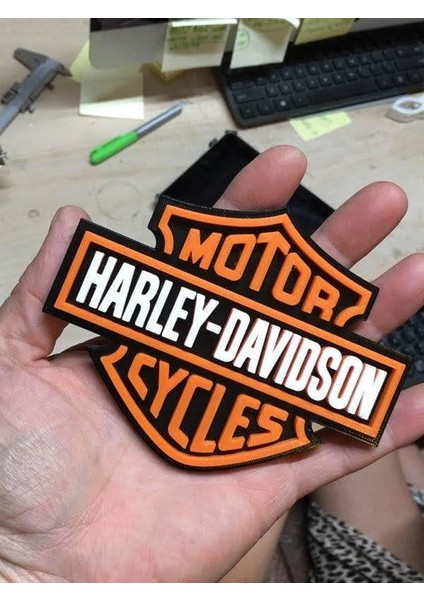 Haley Davidson Plak - Renk Aşamaları (Sadece Plastik Aparattır!!!) 3D