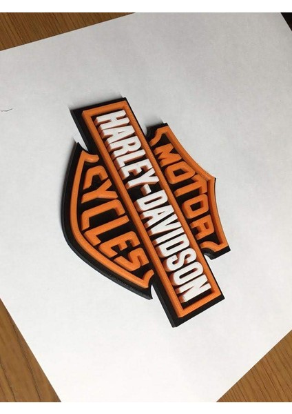 Haley Davidson Plak - Renk Aşamaları (Sadece Plastik Aparattır!!!) 3D indirimleri