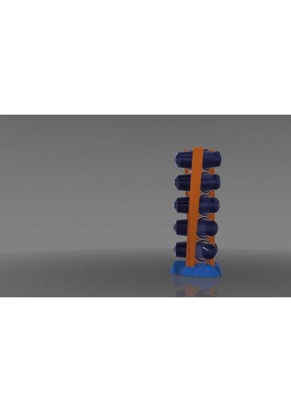 Bükülmüş Nespresso Kapsül Tutucu (Sadece Plastik Aparattır!!!) 3D