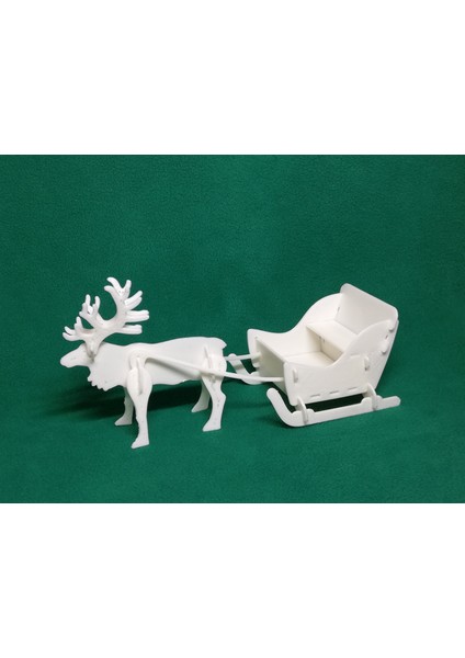 Atlı Kızak Yılbaşı Kartı Seti 3D Baskı (Sadece Plastik Aparattır!!!) 3D modelleri