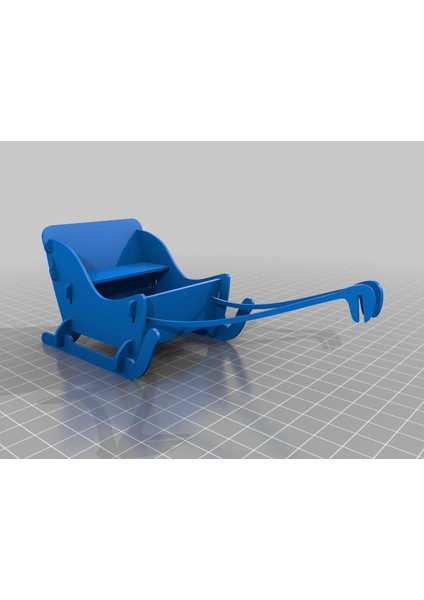 Atlı Kızak Yılbaşı Kartı Seti 3D Baskı (Sadece Plastik Aparattır!!!) 3D fırsatları