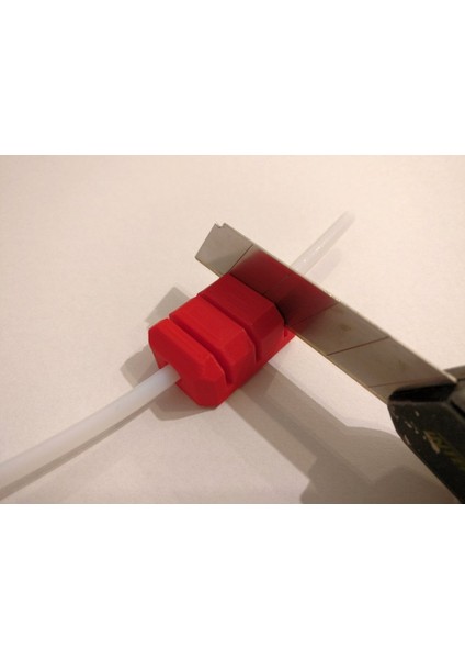 Bowden Tüp Kesme Yardım Aracı (Sadece Plastik Aparattır!!!) 3D