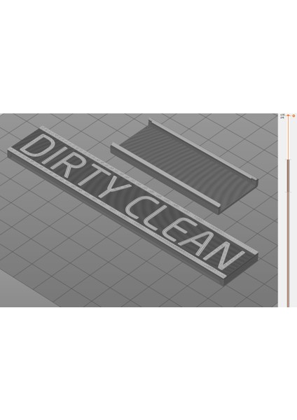 Gömülü Mıknatıslarla Bulaşık Makinesi Kirli/temiz Işaret (Sadece Plastik Aparattır!!!) 3D