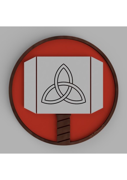 Thor's Hammer - Marvel Coasters (Sadece Plastik Aparattır!!!) 3D modelleri