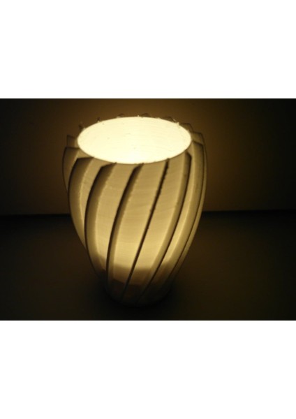 Spiral Çay Işık Dekorasyonu (Özelleştirilebilir) (Sadece Plastik Aparattır!!!) 3D