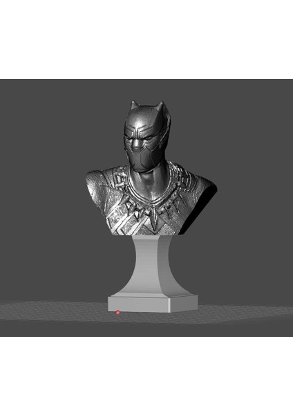 Kara Panter Büstü (Sadece Plastik Aparattır!!!) 3D