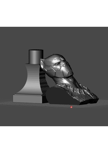 Kara Panter Büstü (Sadece Plastik Aparattır!!!) 3D fırsatları