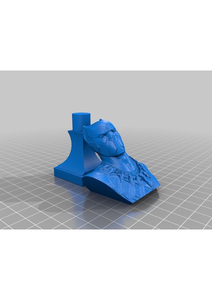 Kara Panter Büstü (Sadece Plastik Aparattır!!!) 3D indirimleri