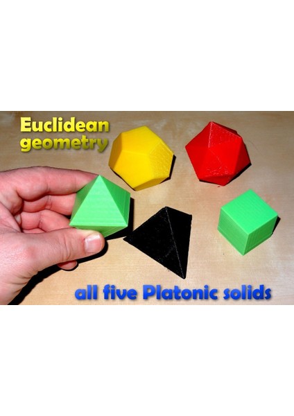 Öklid Geometrisinde Platonik Katı / Platonik Gövde (Sadece Plastik Aparattır!!!) 3D