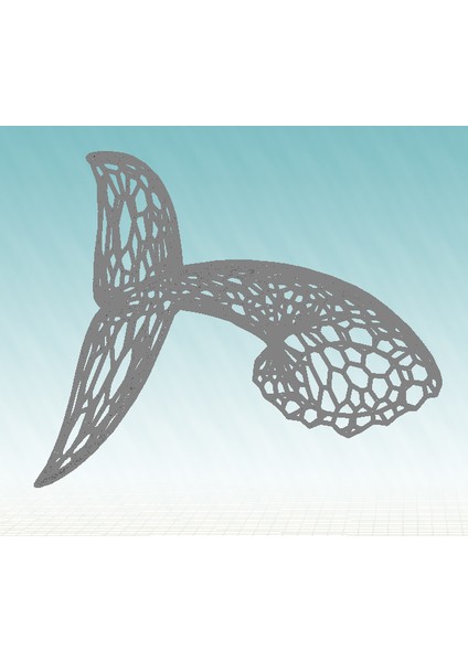 Voronoi Balina Kuyruğu (Sadece Plastik Aparattır!!!) 3D fiyatları