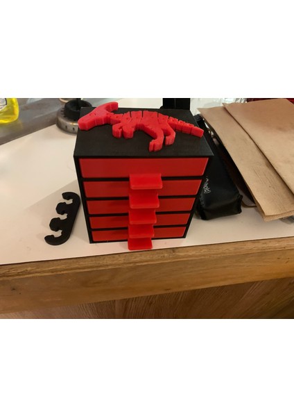 Onaltılık Desen Kenarları ile Özelleştirilebilir Çekmece Kutusu (Sadece Plastik Aparattır!!!) 3D fırsatları