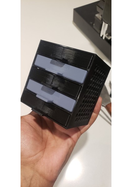 Onaltılık Desen Kenarları ile Özelleştirilebilir Çekmece Kutusu (Sadece Plastik Aparattır!!!) 3D indirimleri