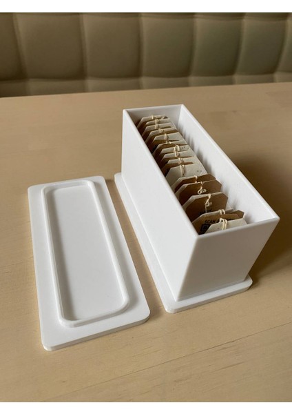 Çay Poşeti Kılıfı | Çay Poşetleri Kutusu | Çay Poşetleri Için Tepsi (Konteyner 25 Adet) (Sadece Plastik Aparattır!!!) 3D indirimleri