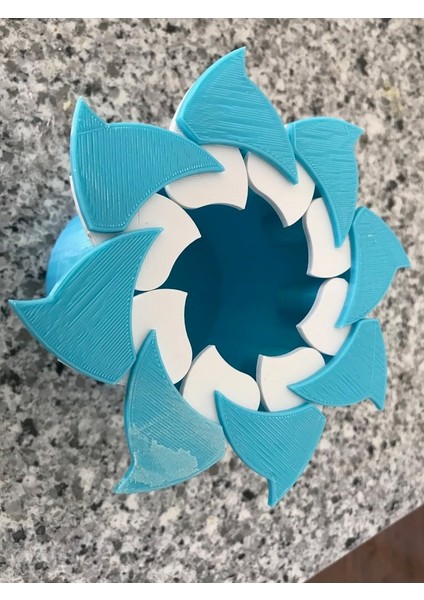8 Yapraklı Tamamen Yazdırılabilir Iris Kutusu (Plastik Aparattır!!!) 3D fırsatları
