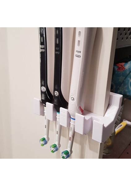 Ikea Rafları Için Elektrikli Diş Fırçası Tutucu (Sadece Plastik Aparattır!!!) 3D fırsatları