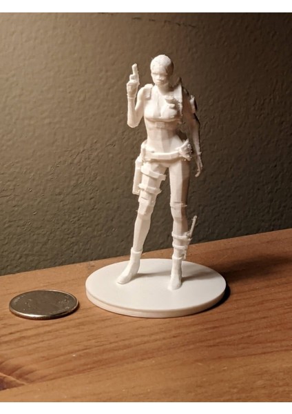 Jill Valentine Amiibo | Ölümcül Deneyin Vahiyleri (Sadece Plastik Aparattır!!!) 3D