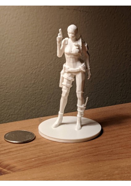 Jill Valentine Amiibo | Ölümcül Deneyin Vahiyleri (Sadece Plastik Aparattır!!!) 3D