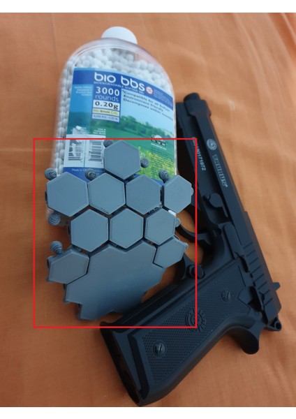 Airsoft Modüler Zırh Tabağı (Sadece Plastik Aparattır!!!) 3D