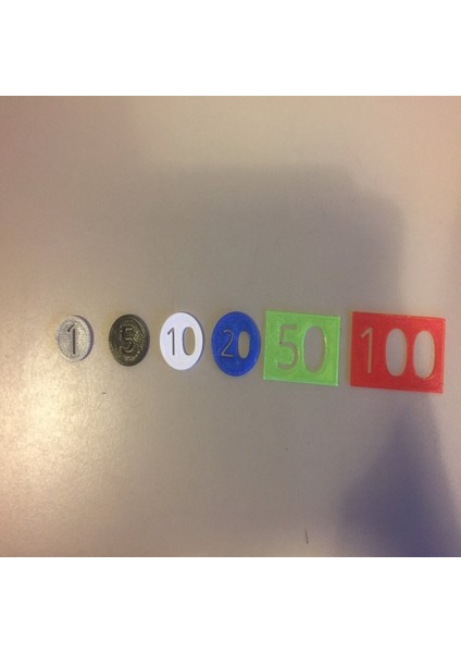 Matematik Için Madeni Para ve Faturalar (Sadece Plastik Aparattır!!!) 3D