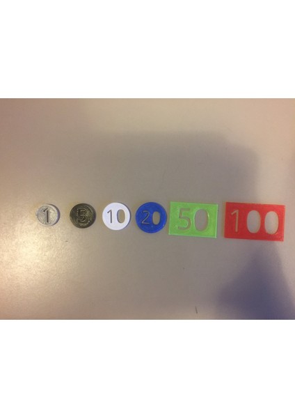 Matematik Için Madeni Para ve Faturalar (Sadece Plastik Aparattır!!!) 3D fiyatları