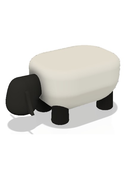Koyun (Shirley) Kap Shaun (Sadece Plastik Aparattır!!!) 3D