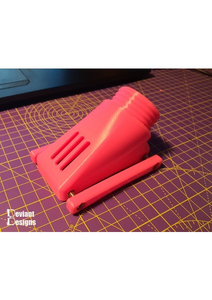 Gaz Maskesi Sniffer Kelepçeleri (Sadece Plastik Aparattır!!!) 3D